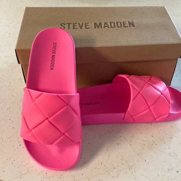 Steve Madden Shoes - Steve Madden Soulful Pink Slides- BRAND NEW